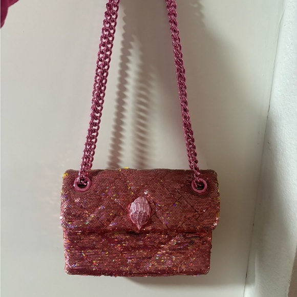 Handbags - Kurt Geiger Pink Sequin Shoulder Bag